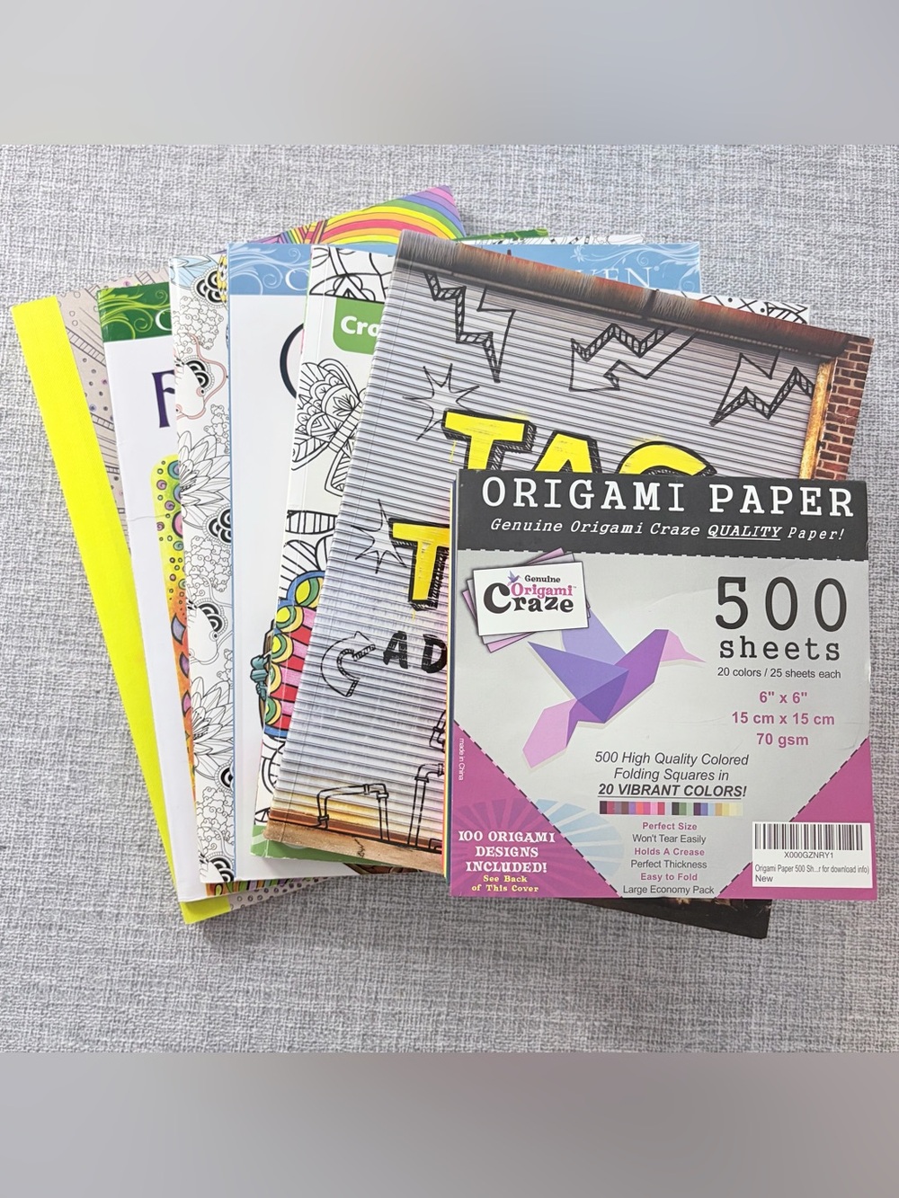 NEW Art|Activity 7-piece Bundle - 6 Books + Origami Sheets